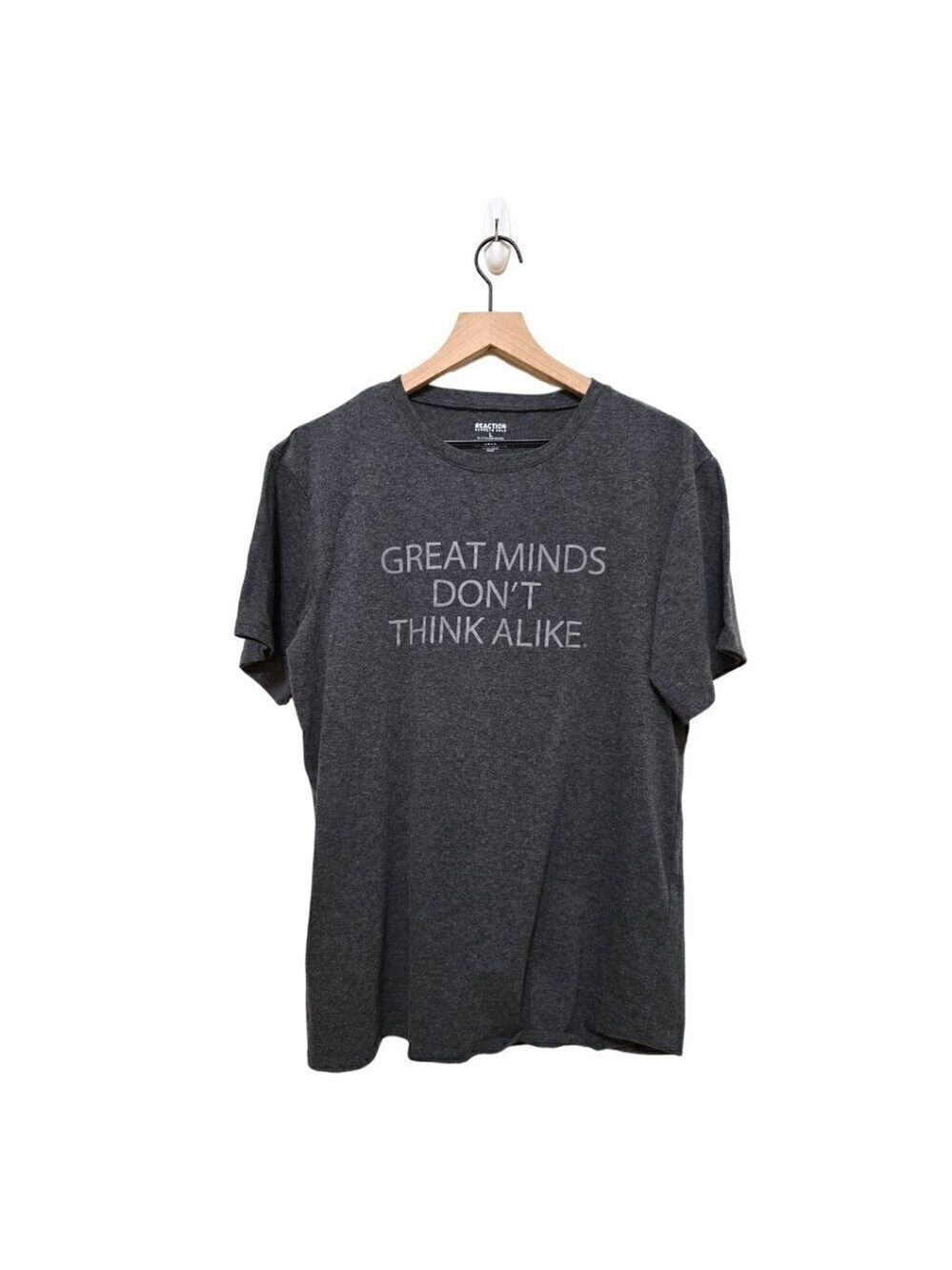 Kenneth Cole Reaction Gray Graphic Tee Sz L